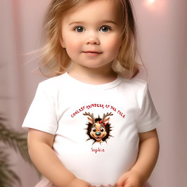 rendier meisje doorbreken naam kerst kinder shirts