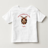 rendier meisje doorbreken naam kerst kinder shirts (Voorkant)