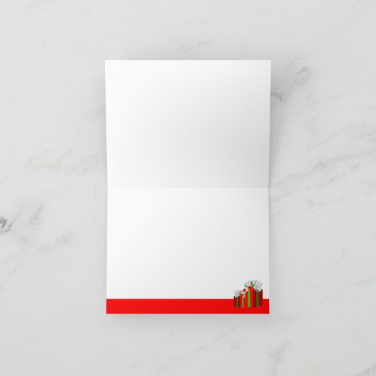 Rendier Merry Christmas Foto Kaart 1 toevoegen (Binnen)