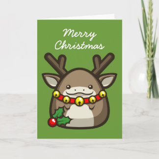 Rendier "Merry Christmas" Kaart