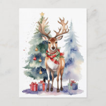 Rendier met geschenken