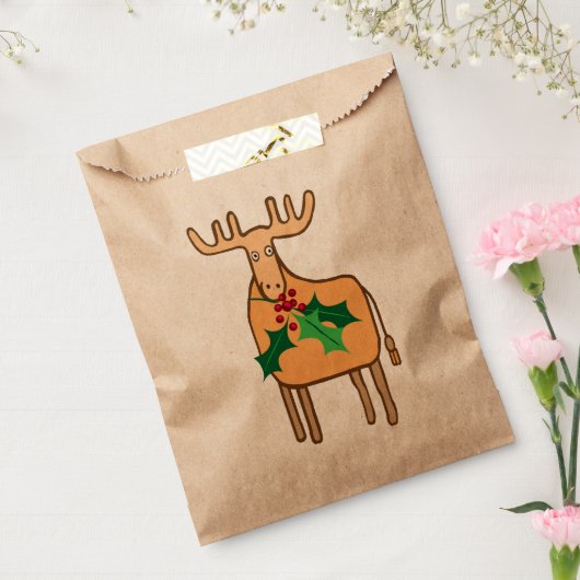 rendier met heilige bedankzakje (Gezegeld)