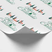  rendier met kerstmutsen cadeaupapier (Hoek)