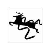 Rendier met lint Art Stamp Rubberstempel (Afrduk)
