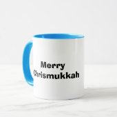 Rendier met Menora-gewei Chrismukkah-mok Mok (Voorkant links)