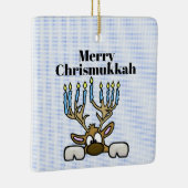 rendier met Menorah Antlers Chrismukkah Ornament (Rechts)