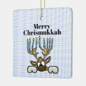 rendier met Menorah Antlers Chrismukkah Ornament (Links)
