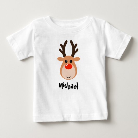 rendier met naam Toddler T-Shirt (Voorkant)