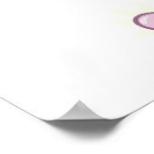 rendier met Santa Hat-Poster Poster (Hoek)