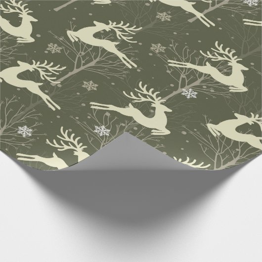 rendier met steiger cadeaupapier (Hoek)