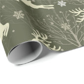 rendier met steiger cadeaupapier (Rol Hoek)