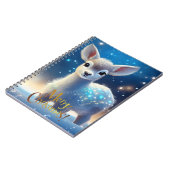 Rendier met vrolijk kerstgroet notitieboek (Linkerzijde)