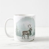 Rendier Mok Waterverf Kerstcadeau Winter Hert (Links)