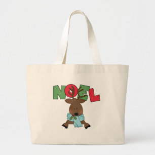 Rendier Noel Tshirts en Geschenken Grote Tote Bag