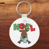 Rendier Noel Tshirts en Geschenken Sleutelhanger (Voorkant)