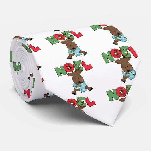 Rendier Noel Tshirts en Geschenken Stropdas (Opgerold)