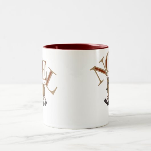 Rendier NOEL Tweekleurige Koffiemok (Center)