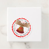 Rendier Noordpool Rudolph Speciale levering Bedankjes Labels (In situ)