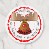 Rendier Noordpool Rudolph Speciale levering Bedankjes Labels (Voorkant)