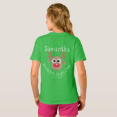 Rendier Noordpool Sleigh Crew Christmas Green T-shirt (Achterkant volledig)