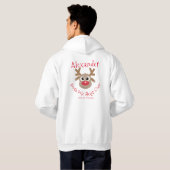 Rendier Noordpool Sleigh Crew Fun Christmas Hoodie (Achterkant volledig)