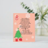 Rendier Oh Wat Een Kerstplezier Uitnodiging (Staand voorkant)
