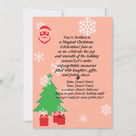 Rendier Oh Wat Leuk Kerst 1e Verjaardag Uitnodigin Kaart