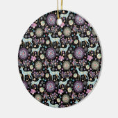 Rendier Paterna Kerstmis Keramisch Ornament (Links)