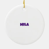 Rendier Paterna Kerstmis Keramisch Ornament (Achterkant)