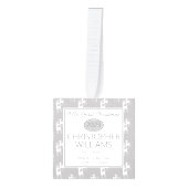 Rendier Pattern Baby Mijn Eerste Kerstmis 3 Foto Decoratie (Voorkant)