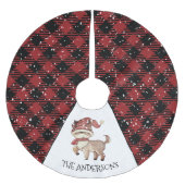 Rendier Plaid Christmas Kerstboom Rok (Voorkant)