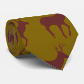 Rendier Repeat Shirt Suit Accessoire Bruin Stropda Stropdas (Opgerold)