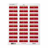 Rendier Retouradreslabel Etiket (Full Sheet)