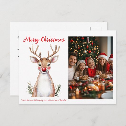 rendier revelry-Kaart Feestdagenkaart (Voorkant / Achterkant)