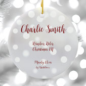 Rendier Rider Kerst Elf Keramisch Ornament