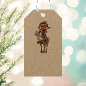 Rendier Rider Kerst Elf Kraft Gift Labels Cadeaulabel