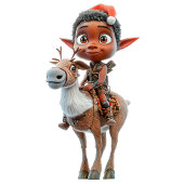 Rendier Rider Kerst Elf Wrapping Paper Cadeaupapier