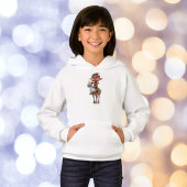 Rendier Rider Kerstmis Elf Meisje Hoodie