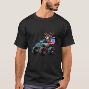 Rendier rijdende monstertruck 4 juli Onafhankelijk T-shirt