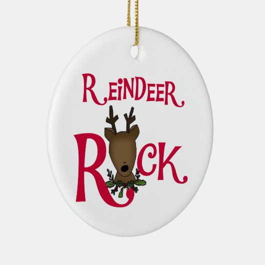Rendier Rock Kerst Ornament (Rechts)