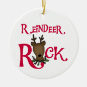 Rendier Rock Kerst Ornament (Voorkant)