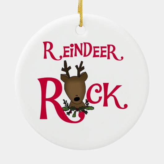 Rendier Rock Kerst Ornament (Achterkant)