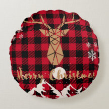 Rendier rode buffel Plaid Kerst Sierkussen
