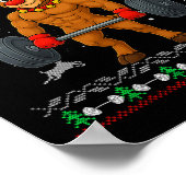 Rendier Rode Neus Gainzdeer Gym Lelijk Kerstmis Le Poster (Hoek)