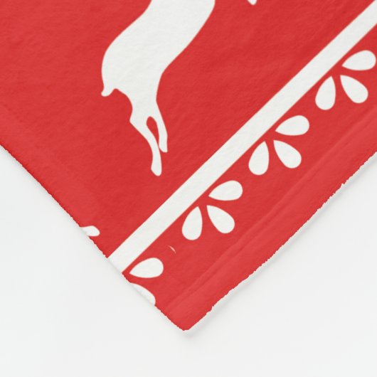 Rendier Romance Vakantie Fleece Deken (Hoek)