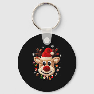 Rendier Rudolph Haakwerk Kerst Vakantie Kerstmis C Sleutelhanger