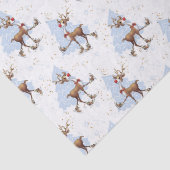 Rendier Rudolph Kerstmis Tissuepapier (Detail)