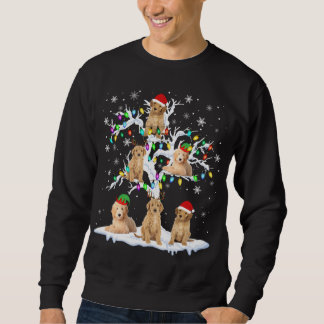 Rendier Santa ELF Goldendoodle Op Kerstboom Trui