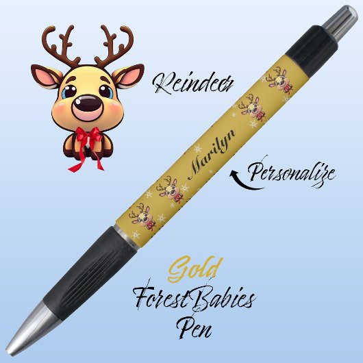Rendier Schattige Grappig Xmas Deer w / Antlers Go Pen