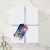 Rendier Sieraden Kerstcadeau Label Cadeaulabel (Met Touw)